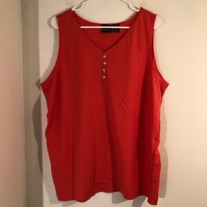 Stefano Tank Tops Womens 22/24 Lot of 2 Orange / Green